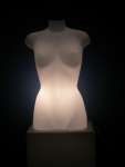1068 busto donna espositore luminoso