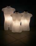 1087 uomo donna luminosi busti torso