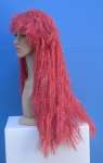 1502 parrucca per carnevale lunga rossa