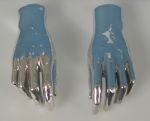 178 DISPLAY MANI UOMO ARGENTATE