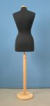 218 BUSTO SARTORIALE DONNA BASE TONDA LEGNO