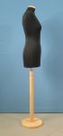 227 MANICHINO DONNA BASE TONDA LEGNO SARTORIALE