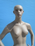 2549 manichino realistico donna senza parrucca con make up dettaglio busto e viso