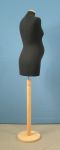 258 MANICHINO DONNA PREMAMAN SARTORIALE COMPLETO DI BASE TONDA LEGNO