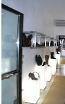 3286 arredamento calzature pelletteria display cubi luminosi espositori