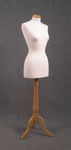 5172 busto sartoriale donna spillabile colore bianco base trepiedi tappo liscio tondo legno