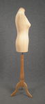 5460 busto sartoriale ecru spillabile polistirolo cucito confezione abiti base trepiedi legno chiaro
