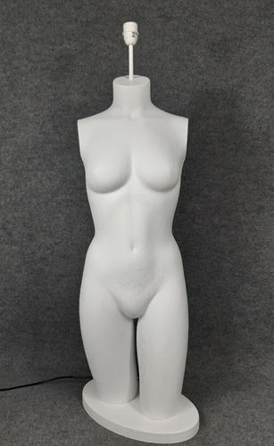 001 LAMPADA CORPO DONNA BUSTO 9BST - Lampada busto a forma di donna