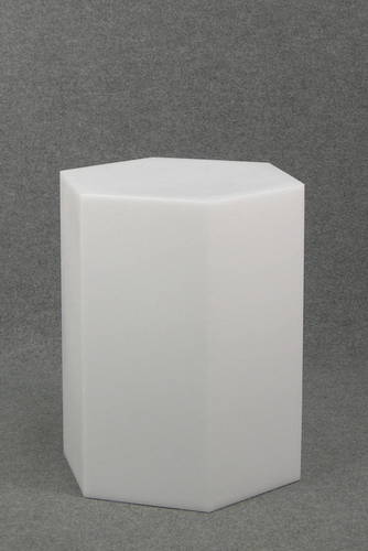 012 ESAGONO55 - Esagono display H cm.55 in plastica