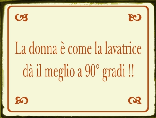 2618 TARGA LATTA FRASE UMORISTICA DONNA